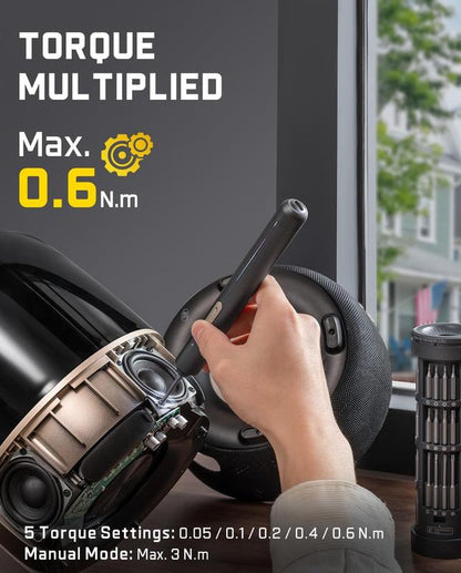 Fanttik E2 Ultra Mini Cordless Screwdriver – 50 Magnetic Bits, 0.6N.M Torque