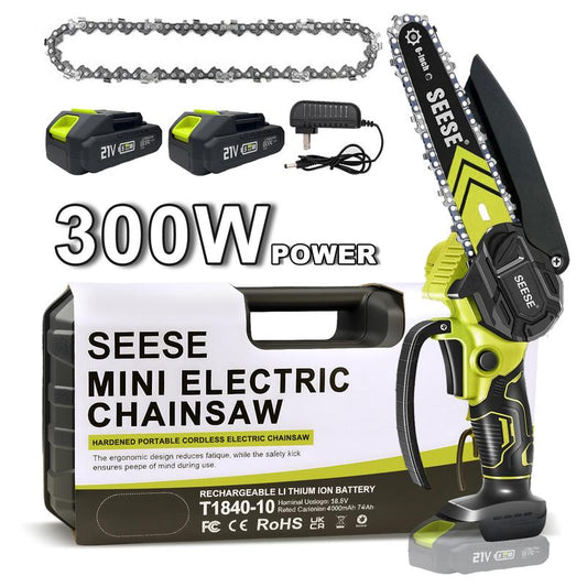 SEESE Brushless Mini Chainsaw – 6″ Cordless Pruning Saw